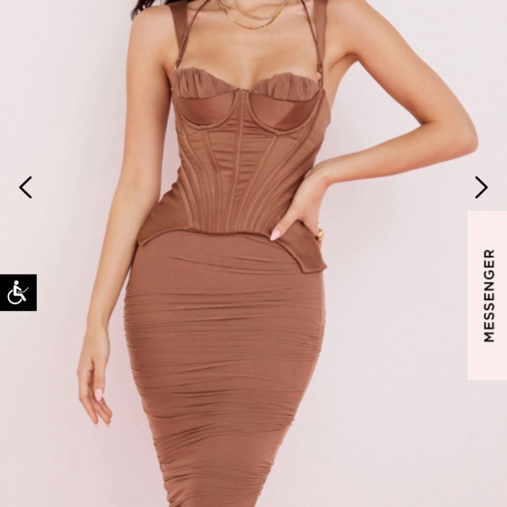 TALYA TOGEE CORCET MIDI DRESS HOUSE OF CB